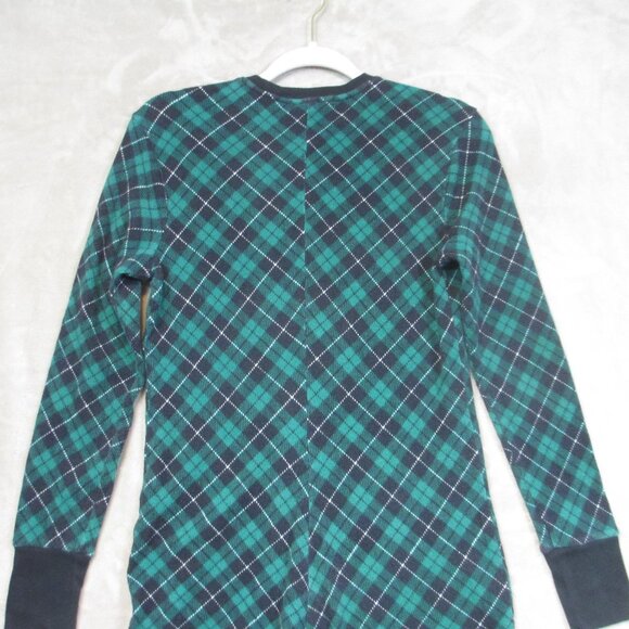 Victoria’s Secret Thermal Long One Piece Green Plaid Pajamas Size Small - Picture 9 of 10
